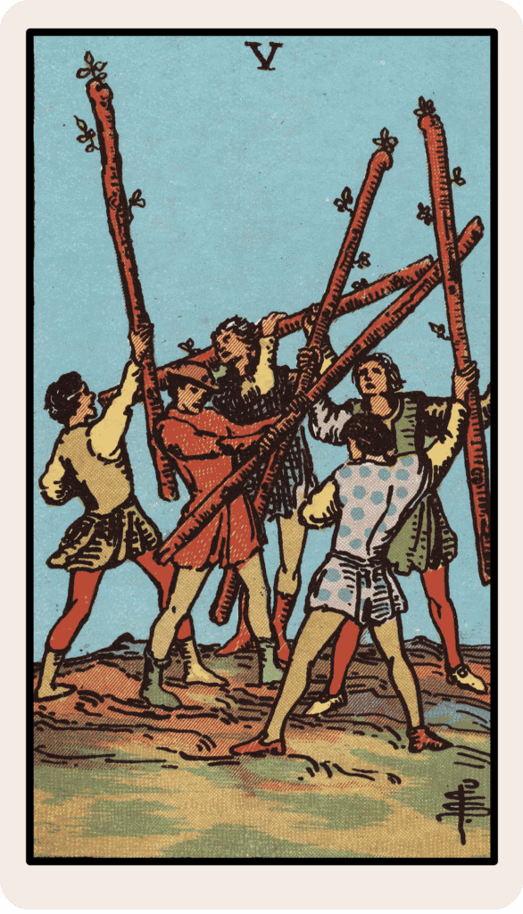 Five of Wands